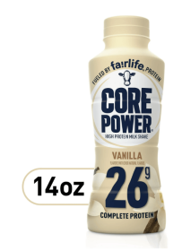 Core Power Protein Shake with 26g Protein by fairlife Milk, Vanilla, 14 fl oz
