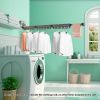 SOGA 127.5cm Wall-Mounted Clothing Dry Rack