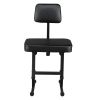 [Do Not Sell on Amazon] Electric Keyboard Piano Padded Cushion Leather Bench with lazyback for Musicians Use at The Show or at Home