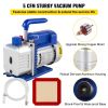 VEVOR 2 Gallon Vacuum Chamber With 5CFM Single-Pole Vacuum Pump, Acylic Lid Easy to Observe, Suitable For Silica and Resin