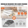 VEVOR 6 Pcs Large Withe Birch Logs, Gas Fireplace Ceramic Logs for Fire place, Heat-Resistant Wood Log Gas Realistic Logs
