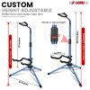 5 Core Guitar Stand Floor Adjustable Heavy Duty w Neck Holder for Acoustic Electric Classic Bass - GSH HD D-BLU