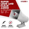 5 CORE Indoor Outdoor PA Horn Speaker 6 x 4 Inch Loud Portable PA Speakers 8 Ohms 50 Watts Max Horn Siren Adjustable Mounting Bracket & Hardware Inclu