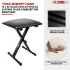 Comfortable Seating -  The keyboard bench features a 2 inch thick padded seat, offering great comfort for long practice or performance sessions.