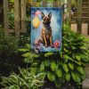 Belgian Malinois Happy Birthday Garden Flag Mailbox Flag Decorative Yard Flag Banner Outside Patio Artwork Yard Flower Beds, Garden Size, Multicolor