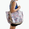 ILEA - [Lazy Rabbit] 100% Cotton Eco Canvas Shoulder Tote Bag / Shopper Bag / Multiple Pockets