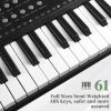 [Do Not Sell on Amazon] GEP-203 61 Key Keyboard with Piano Stand, Piano Bench, Built In Speakers, Headphone, Microphone, Music Rest, LED Screen
