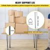 VEVOR Hairpin Table Legs 40" Black Set of 4 Desk Legs 880lbs Load Capacity (Each 220lbs) Hairpin Desk Legs 3 Rods for Bench Desk Dining End Table Chai