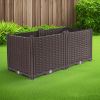 SOGA 80cm Raised Planter Box Vegetable Herb Flower Outdoor Plastic Plants Garden Bed Deepen
