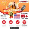 5 CORE Professional Dynamic Vocal Microphone Neodymium Cardioid Unidirectional Handheld Mic for Singing Karaoke Steel Mesh Grille Metal Body With ON O