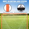 VEVOR Lacrosse Goal, 6' x 6' Lacrosse Net, Steel Frame Backyard Lacrosse Training Equipment, Portable Lacrosse Goal with Carry Bag, Quick & Easy Setup