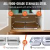 KiVEVOR 4-Pack Rectangle Chafing Dish Set with Full-Size 8Qt Pan Frame Fuel Holder