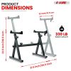 5 CORE Keyboard Stand Riser Z Style Height Width Adjustable Portable Heavy Duty Music Stands Holder for Kids and Adults Fits 54 to 88 Key Electric Pia