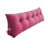 SOGA 120cm Pink Triangular Wedge Bed Pillow Headboard