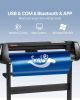 VEVOR Vinyl Cutter Machine, 34in Offline Bluetooth Cutting Plotter Machine, 400in/10m Steel Roller Shaft Adjustable Speed Force