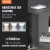 VEVOR Bathroom Exhaust Fan, 80 CFM High-Efficiency Ventilation, 1.5sones Low Noise Operation All-Copper Motor, Energy-Saving Bathroom Ceiling Fan