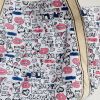 ILEA - [Lazy Rabbit] 100% Cotton Eco Canvas Shoulder Tote Bag / Shopper Bag / Multiple Pockets