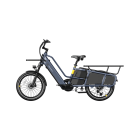 INVANTI Family Cargo Ebike EB08 750W 48V 14.7AH 7S Shimano Electric Bicycle (Model+Color: EB08 Blue)