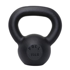 Arm Power Exercise Equipment Kettlebell for Home Fitness (Weights Available: 15LB, Color: BLACK)