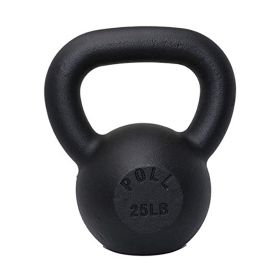 Arm Power Exercise Equipment Kettlebell for Home Fitness (Weights Available: 25LB, Color: BLACK)