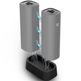 Hand Warmers Rechargeable 2 Pack, 10000 mAh Electric Hand Warmer,360°Surround Heat Magnetic Electric Handwarmer (Color: GRAY)