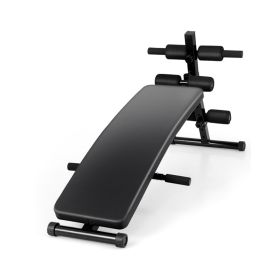 Adjustable Decline Sit Up Bench for Exercise for Home Gym (type: Style A, Color: BLACK)