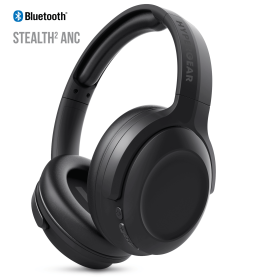HyperGear Stealth2 ANC Wireless Headphones (Color: BLACK)