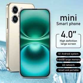 Full Screen Mini Phone Best Holiday Gifts, New Student Phone, 2750mAh Battery 3+64GB Smartphone with Fun Education APP Learning Games Painting Cartoon (Color: Gold)