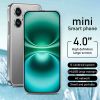 Full Screen Mini Phone Best Holiday Gifts, New Student Phone, 2750mAh Battery 3+64GB Smartphone with Fun Education APP Learning Games Painting Cartoon