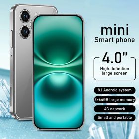 Full Screen Mini Phone Best Holiday Gifts, New Student Phone, 2750mAh Battery 3+64GB Smartphone with Fun Education APP Learning Games Painting Cartoon (Color: Grey)
