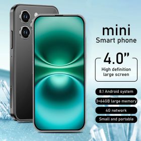 Full Screen Mini Phone Best Holiday Gifts, New Student Phone, 2750mAh Battery 3+64GB Smartphone with Fun Education APP Learning Games Painting Cartoon (Color: BLACK)