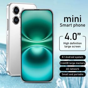 Full Screen Mini Phone Best Holiday Gifts, New Student Phone, 2750mAh Battery 3+64GB Smartphone with Fun Education APP Learning Games Painting Cartoon (Color: White)