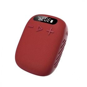 New Portable Bluetooth Speaker for Outdoor Sports Portable Clip On Speaker WIND3S for Universal Cell Phone And Bluetooth Device (Color: Red)