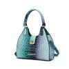 MKF Collection Ava Gradient Rainbow Faux Crocodile-Embossed Tote by Mia K