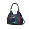 MKF Collection Ava Gradient Rainbow Faux Crocodile-Embossed Tote by Mia K