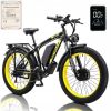 Electric Bike KETELES 48V 23AH Dual Motor 1000W*2 26"*4.0 MTB