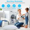 2 Pack Shredded Memory Foam Pillows Adjustable Cool Pillows with Extra Filling Machine Washable Cover for Side Back Stomach Sleepers