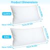 2 Pack Shredded Memory Foam Pillows Adjustable Cool Pillows with Extra Filling Machine Washable Cover for Side Back Stomach Sleepers